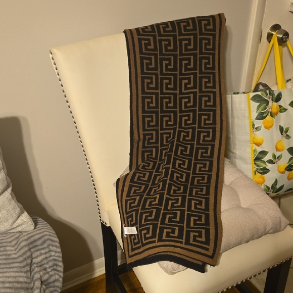 Aldo Black and Brown Geometric Scarf - Picture 2 of 6